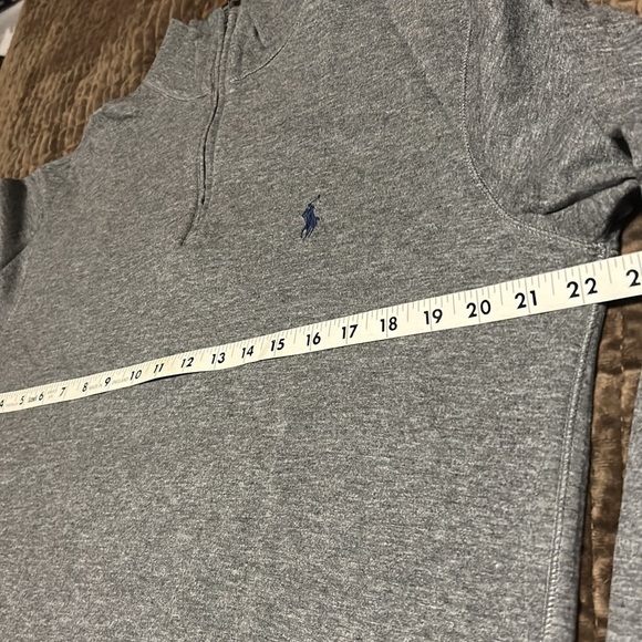 Polo Ralph Lauren Light Gray Zip-Up Sweater - Picture 7 of 8